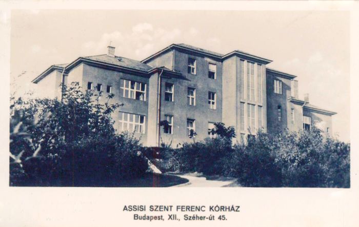 A Budai Szent Ferenc Kórház (akkoriban Assisi Szent Ferenc Kórház) 1937-ben