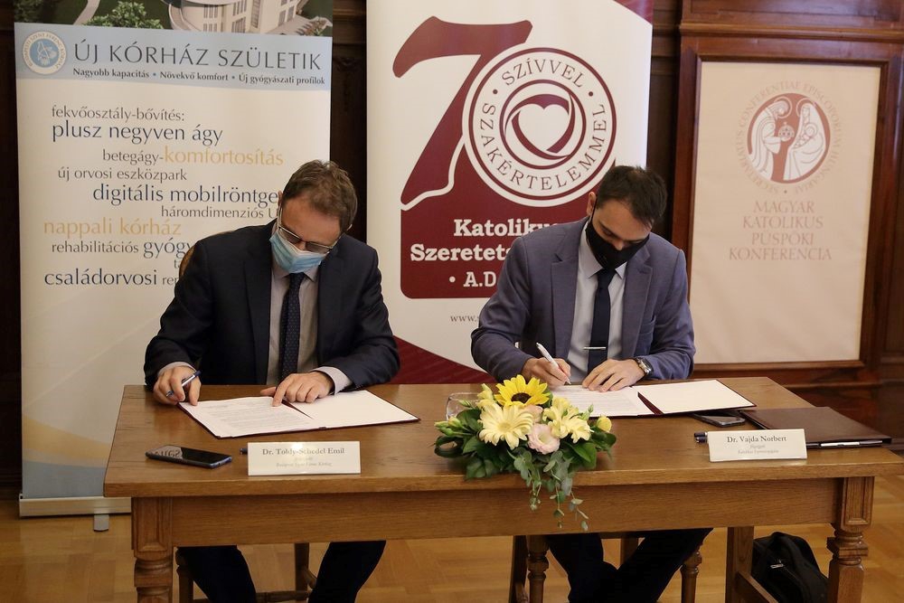 Együttműködési megállapodást kötött a Katolikus Szeretetszolgálat és a Budapesti Szent Ferenc Kórház